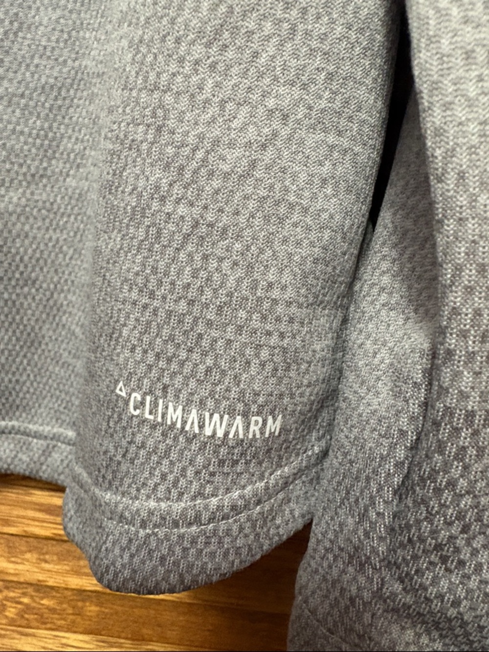 adidas Gray Full-Zip Performance Jacket - Picture 5 of 5